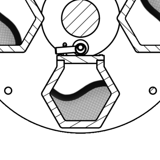 schéma d'une centrifugeuse satellitaire