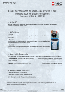 etude de cas resistance a l'usure